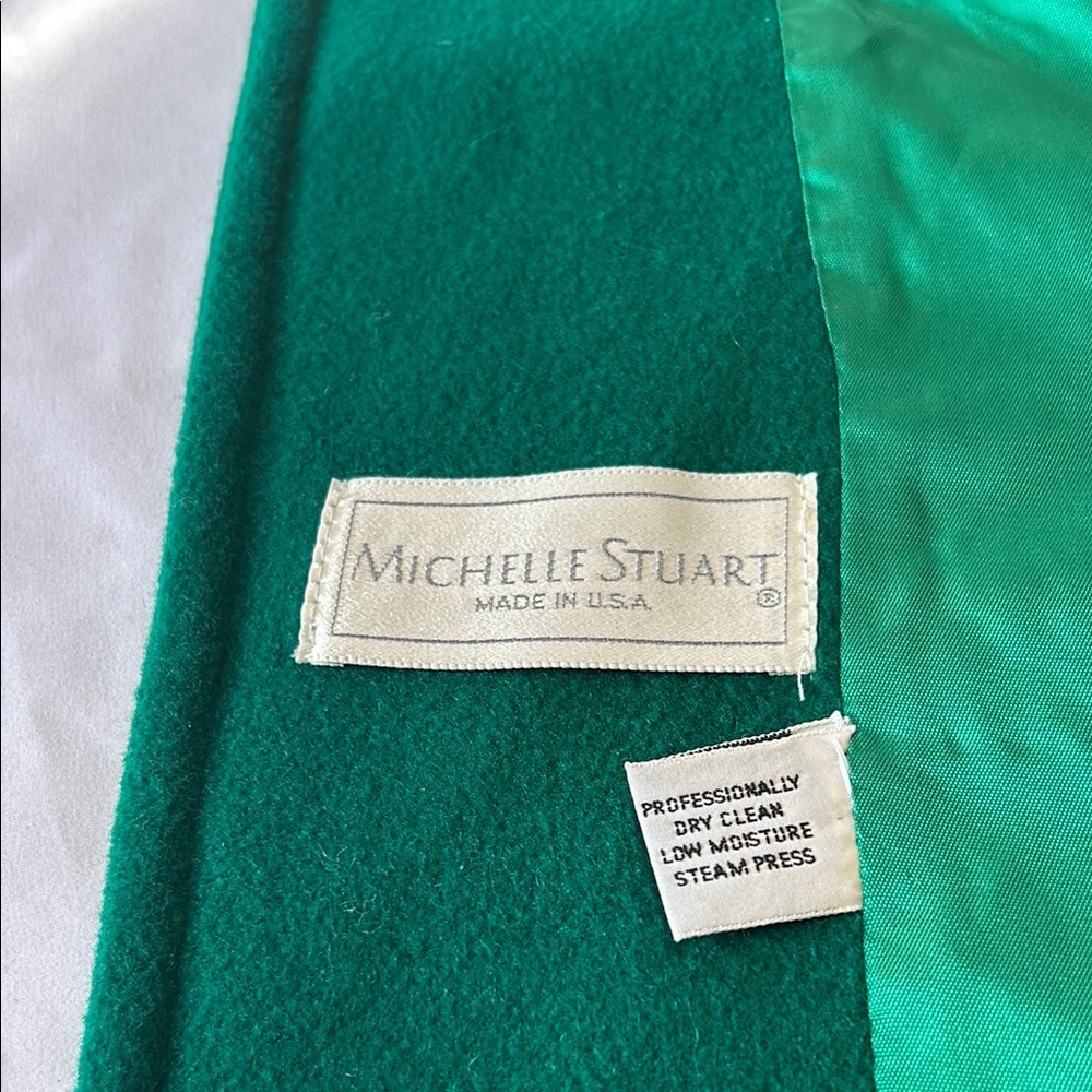 Michelle Stuart Emerald Green Textile - image 2